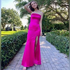 Midnight Doll Strapless Pink Dress. Size 1